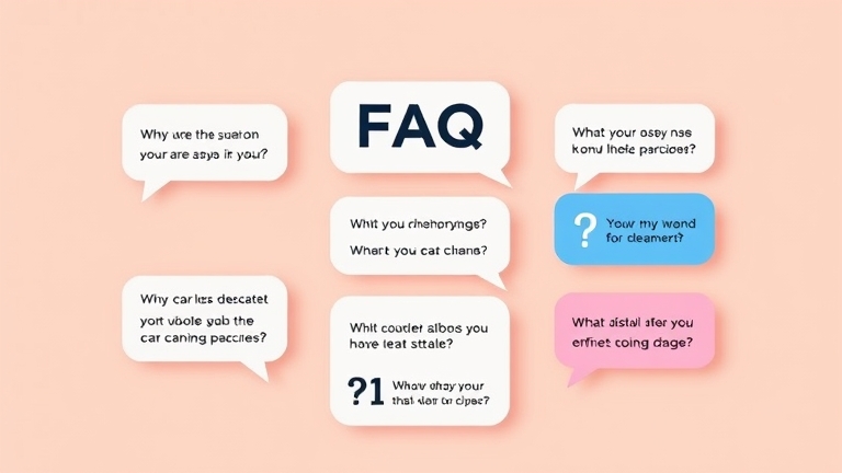 FAQ section on cleaning fabric car seats, showing common questions car owners ask