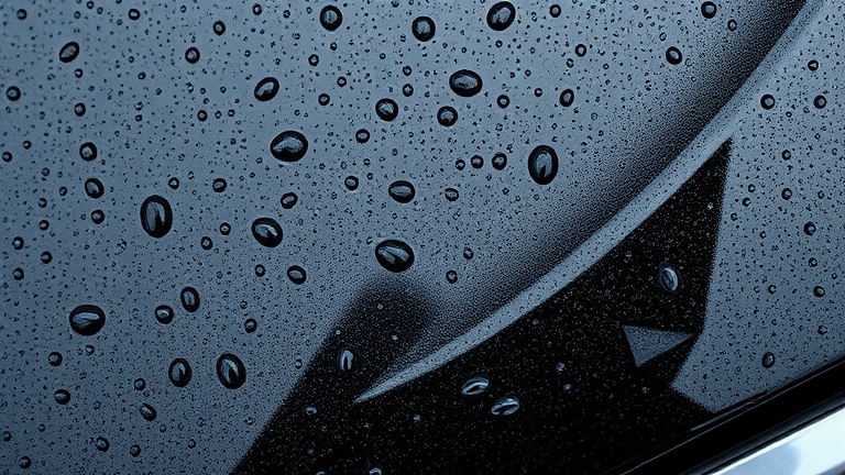 Close-up of faded black car plastic showing damage from moisture, UV rays, and dirt on the surface.