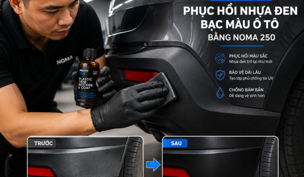 Restoring faded black trim with NOMA 250