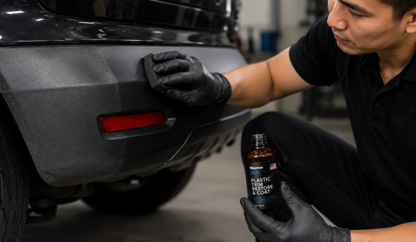 NOMA 250 vs 3M Liqui Moly Sonax Best Black Trim Restorer